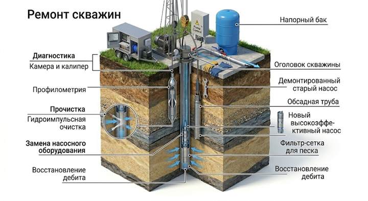 Ремонт скважин в Александрове